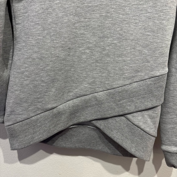 MARCELLA Grey Criss Cross Front Hoodie XS - Picture 3 of 5